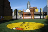 Inauguració 1r. Camp Cruyff de Barcelona a l'Escola especialitzada La Sagrera