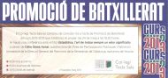 Acte de Promoció de Batxillerat del curs 2012-2013 - Col·legi Tecla Sala