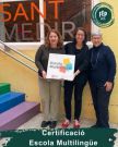 L'escola FEP Sant Medir obté la Certificació d'Escola Multilingüe de la Fundació Escola Cristiana de Catalunya (FECC)